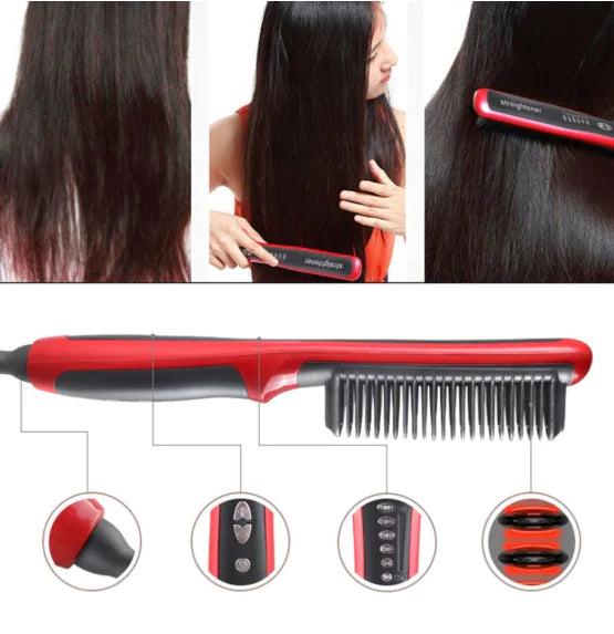 Hair Straightener and Styling Comb Tool