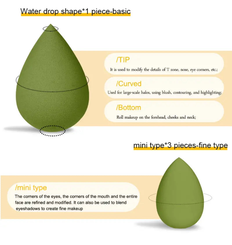 Flawless Makeup Sponge Set: Radiant Results, Easy Routine
