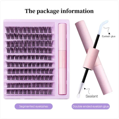 Natural Single Cluster False Eyelash Set with Large Capacity - NOORWA