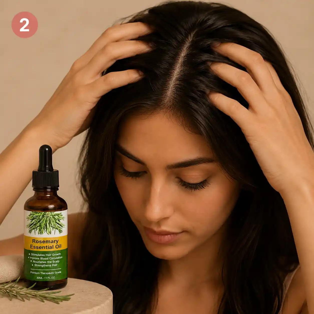 NOORWA rosemary oil hair loss treatment before after