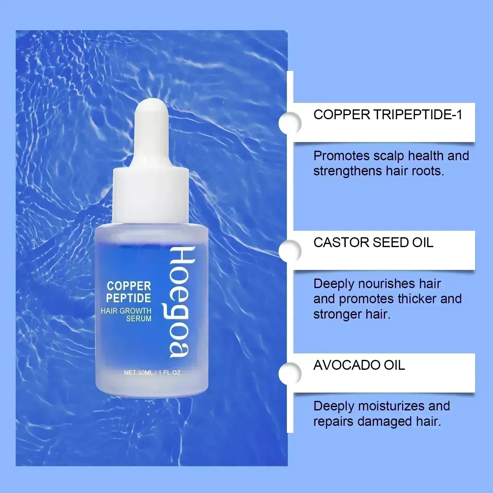 Copper Peptide Hair Growth Serum - www.noorwa.com