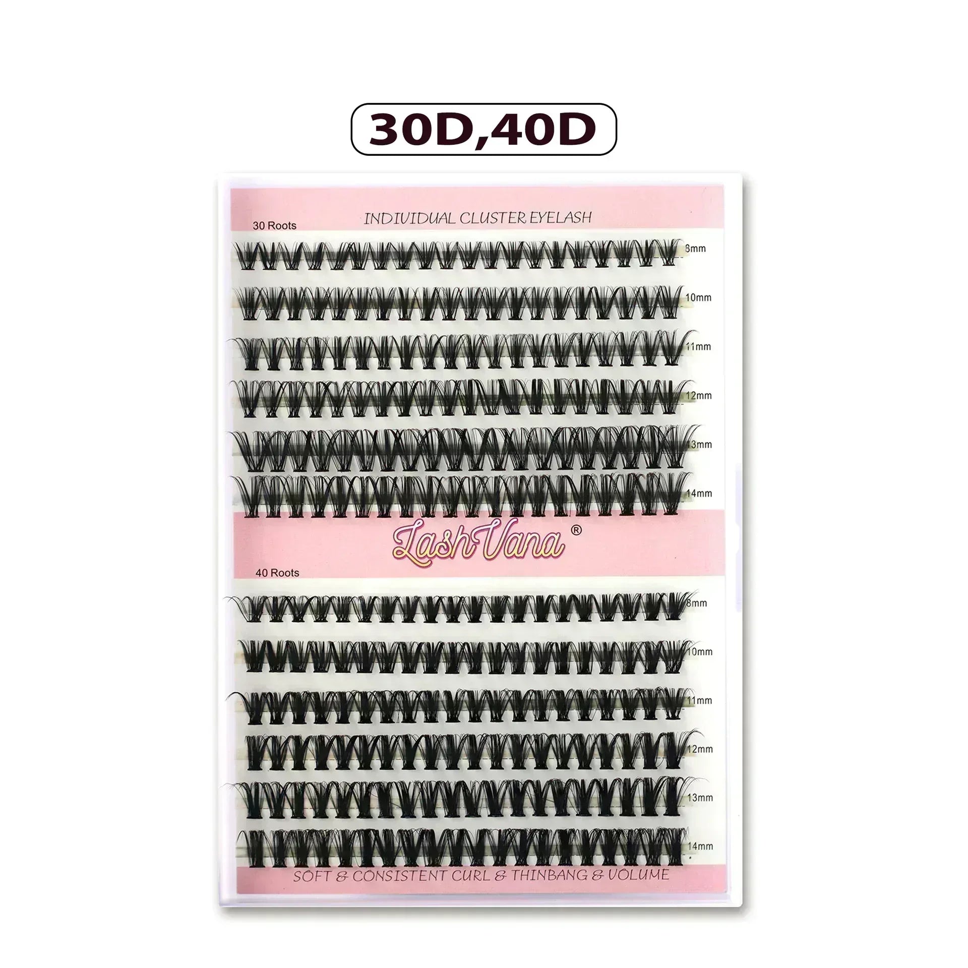 DIY Eyelash Extension Kit - 240pcs Cluster Lash with Bond & Seal - NOORWA