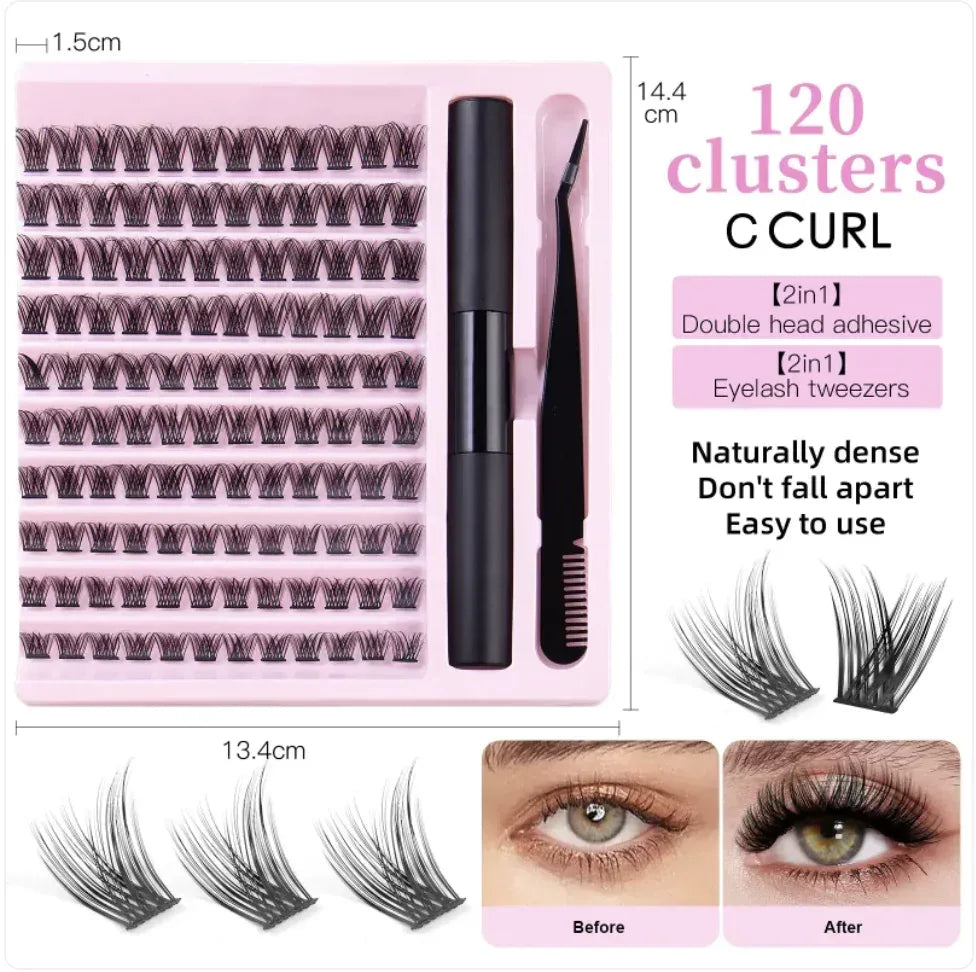 Natural Single Cluster False Eyelash Set with Large Capacity - NOORWA