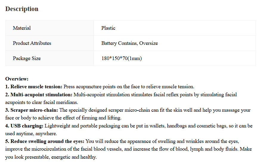 Portable Facial Micro-current Beauty Massager