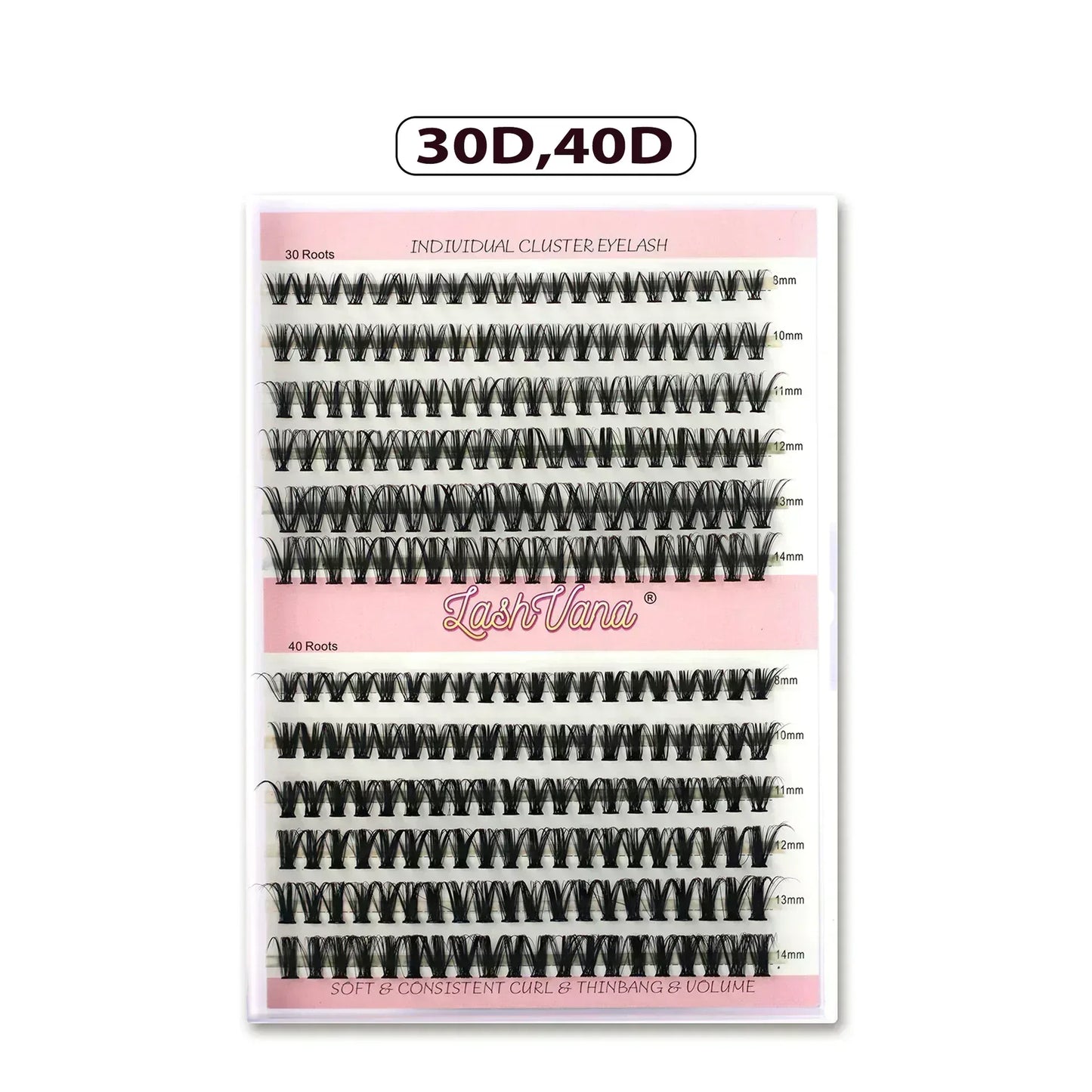 DIY Eyelash Extension Kit - 240pcs Cluster Lash with Bond & Seal - NOORWA