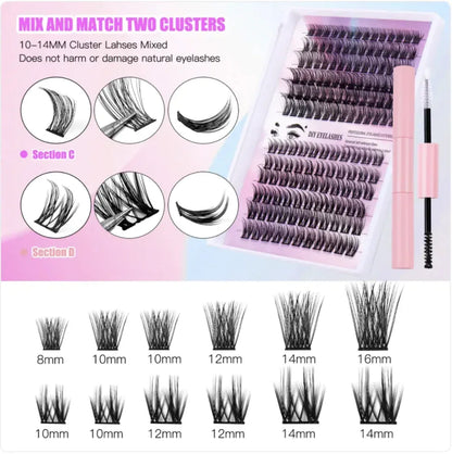 Natural Single Cluster False Eyelash Set with Large Capacity - NOORWA