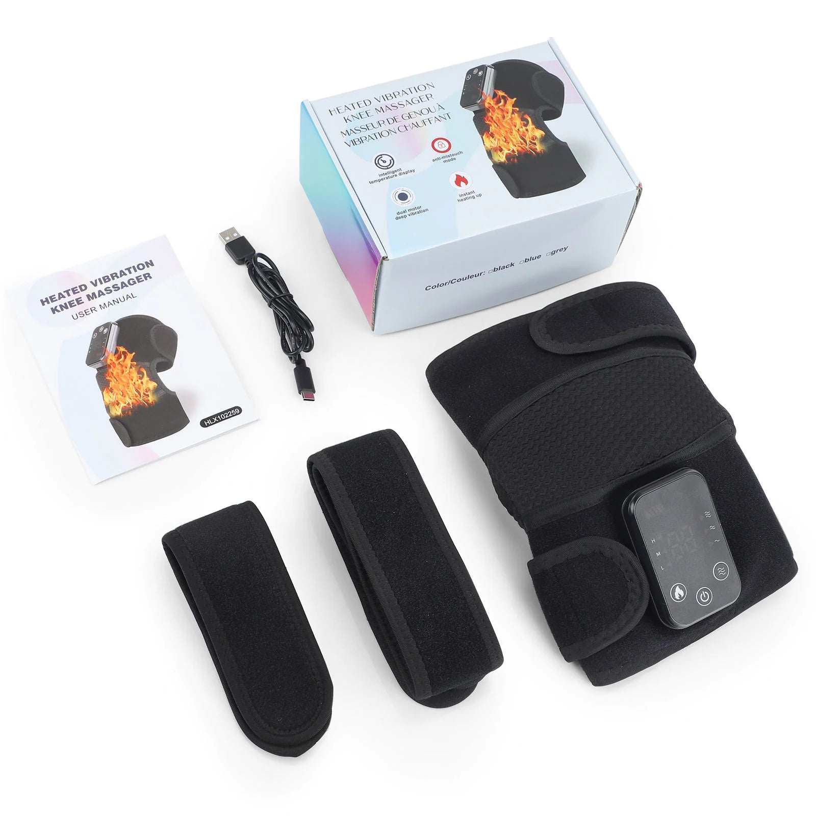 Heating Vibration Massager for Knee, Elbow & Shoulder - Joint Pain Relief Device