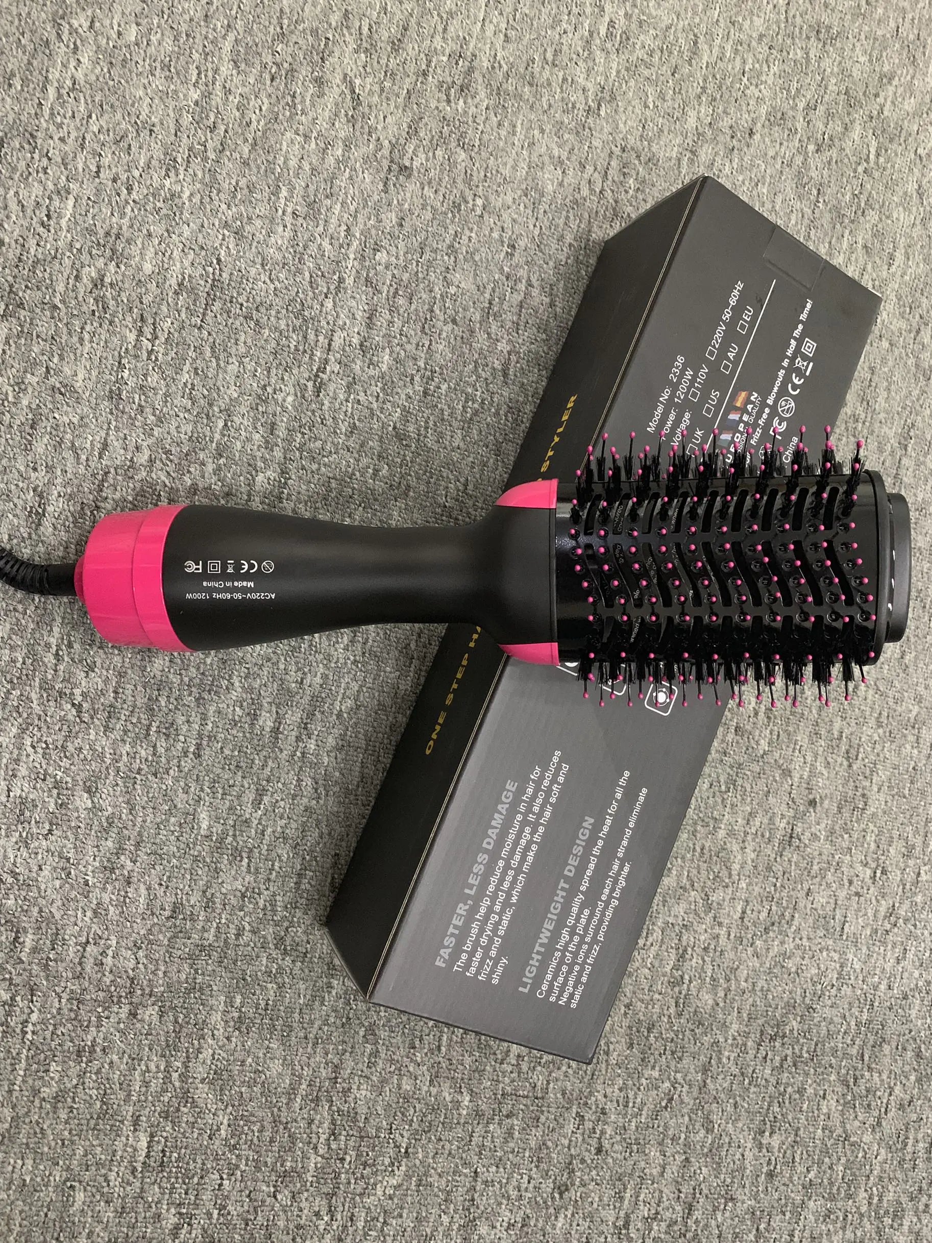 Curling Hair Dryer, Ionic Straightener, Infrared Hot Comb