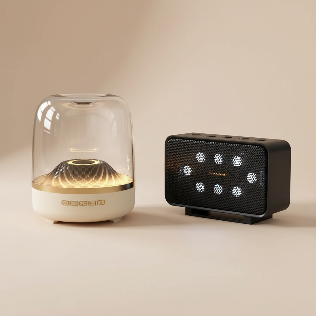 Revamp Your Desk with the Glass Bluetooth Subwoofer