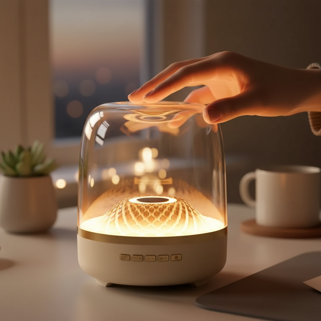 Revamp Your Desk with the Glass Bluetooth Subwoofer