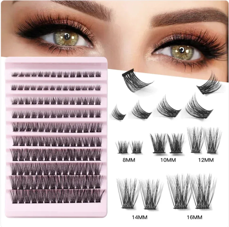 Natural Single Cluster False Eyelash Set with Large Capacity - NOORWA