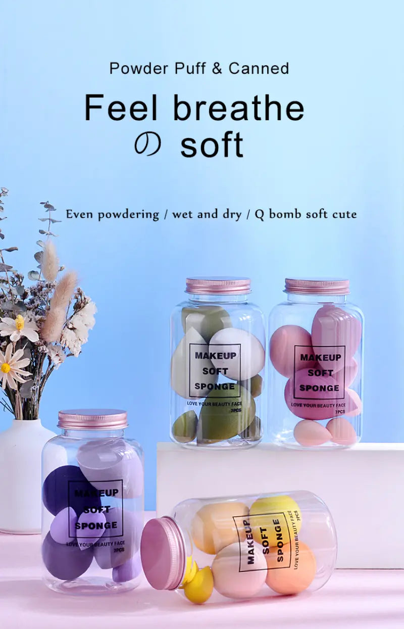 Flawless Makeup Sponge Set: Radiant Results, Easy Routine
