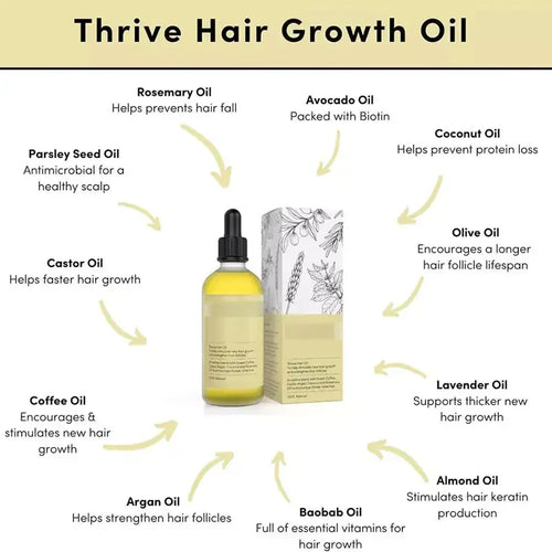 Natural Hair Growth Serum - Thrive Hair Oil - NOORWA
